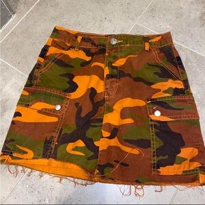 BDG camo skirt